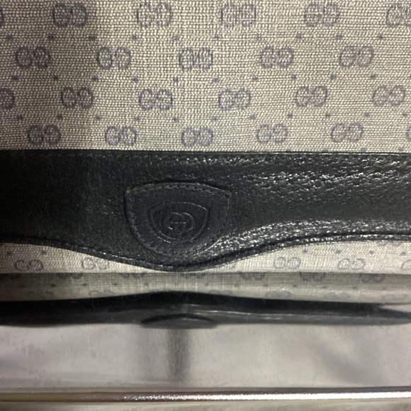 Vintage Gucci 035 64 0461 Micro GG Logo Canvas/ Leather Long Wallet - Picture 3 of 13